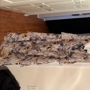 Long ruffled floral dress